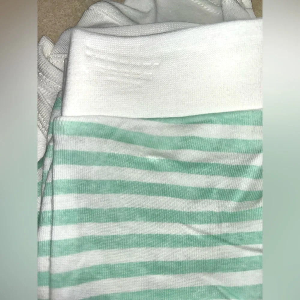 Rae Dunn Baby Unisex My First Easter 3-Pc Outfit 6-9 Months Stripes Springtime